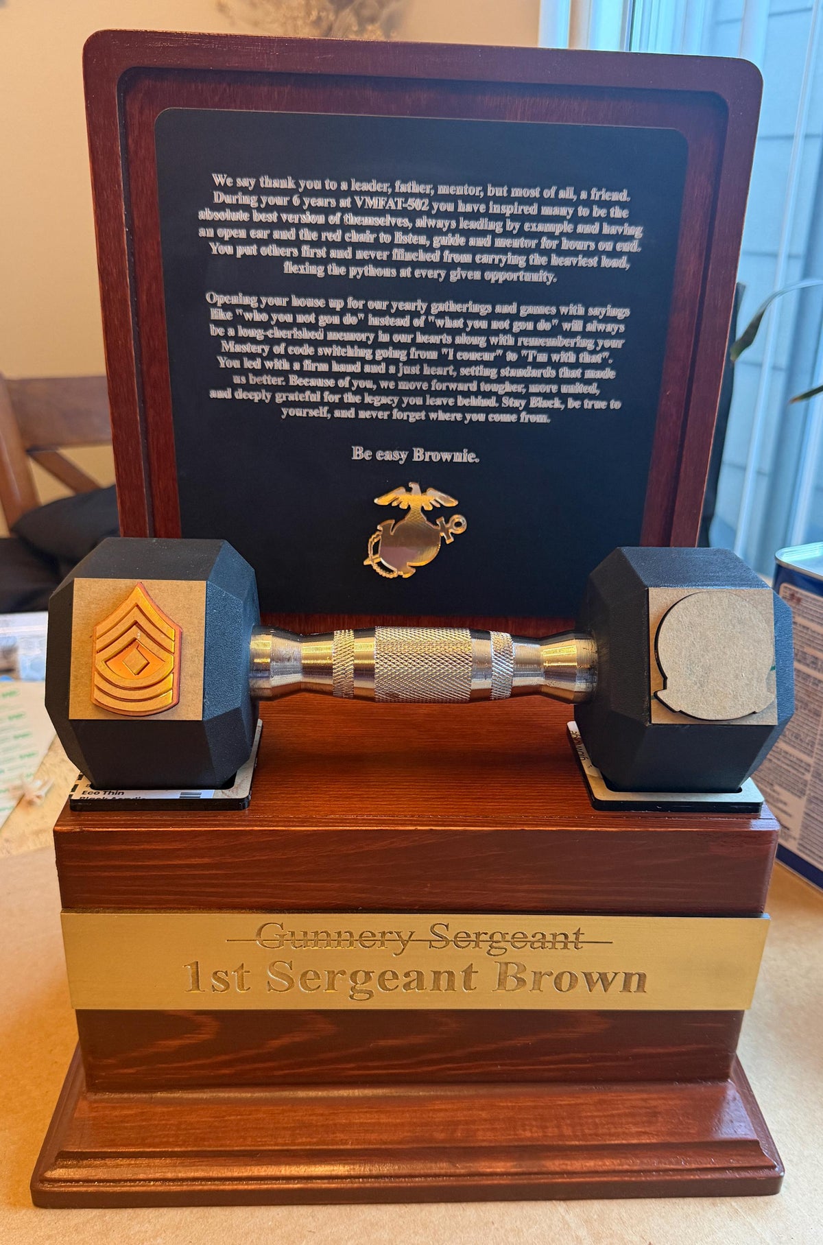 Marine corps plaques, Marine Corps retirement gift,  marine corps gift, USMC plaque, Marine retirement, Marine retired, USMC License #286-23