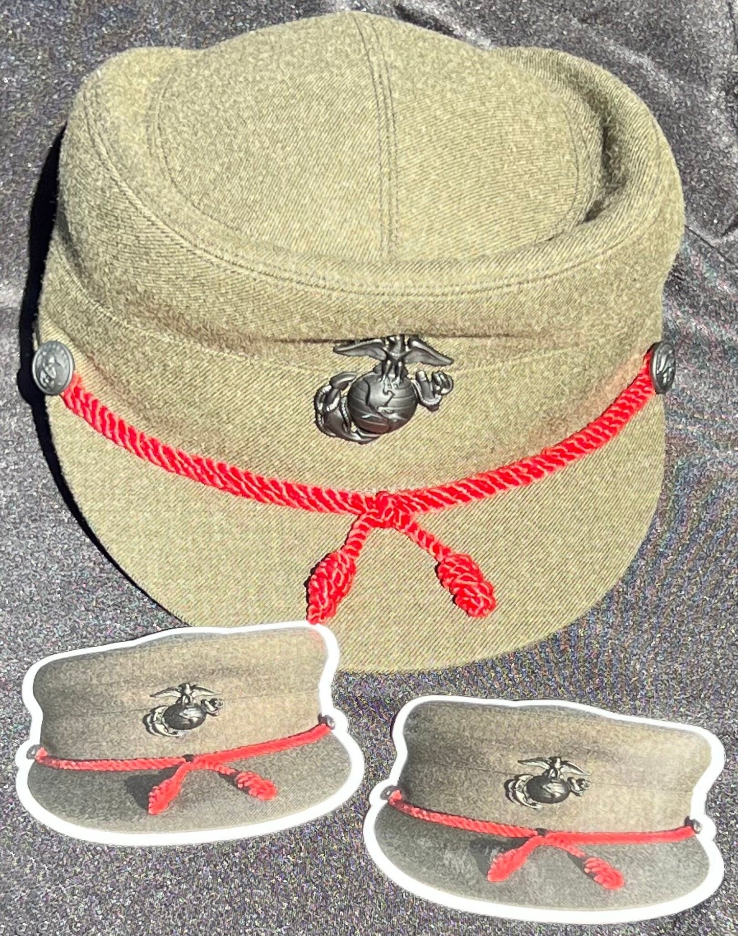 Woman Marine Bucket Cover, USMC Sticker, Women Marine Veteran, Military Stickers, USMC License #286-23