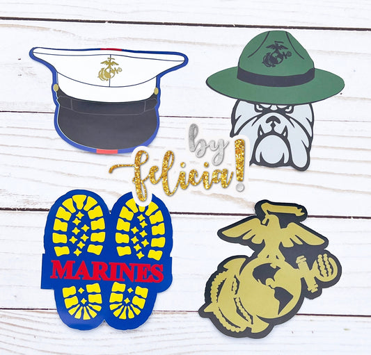 Marine Corps Stickers | USMC Sticker | Women Marine Veteran | Military Stickers | Marine Corps Sticker pack | USMC License #286-23