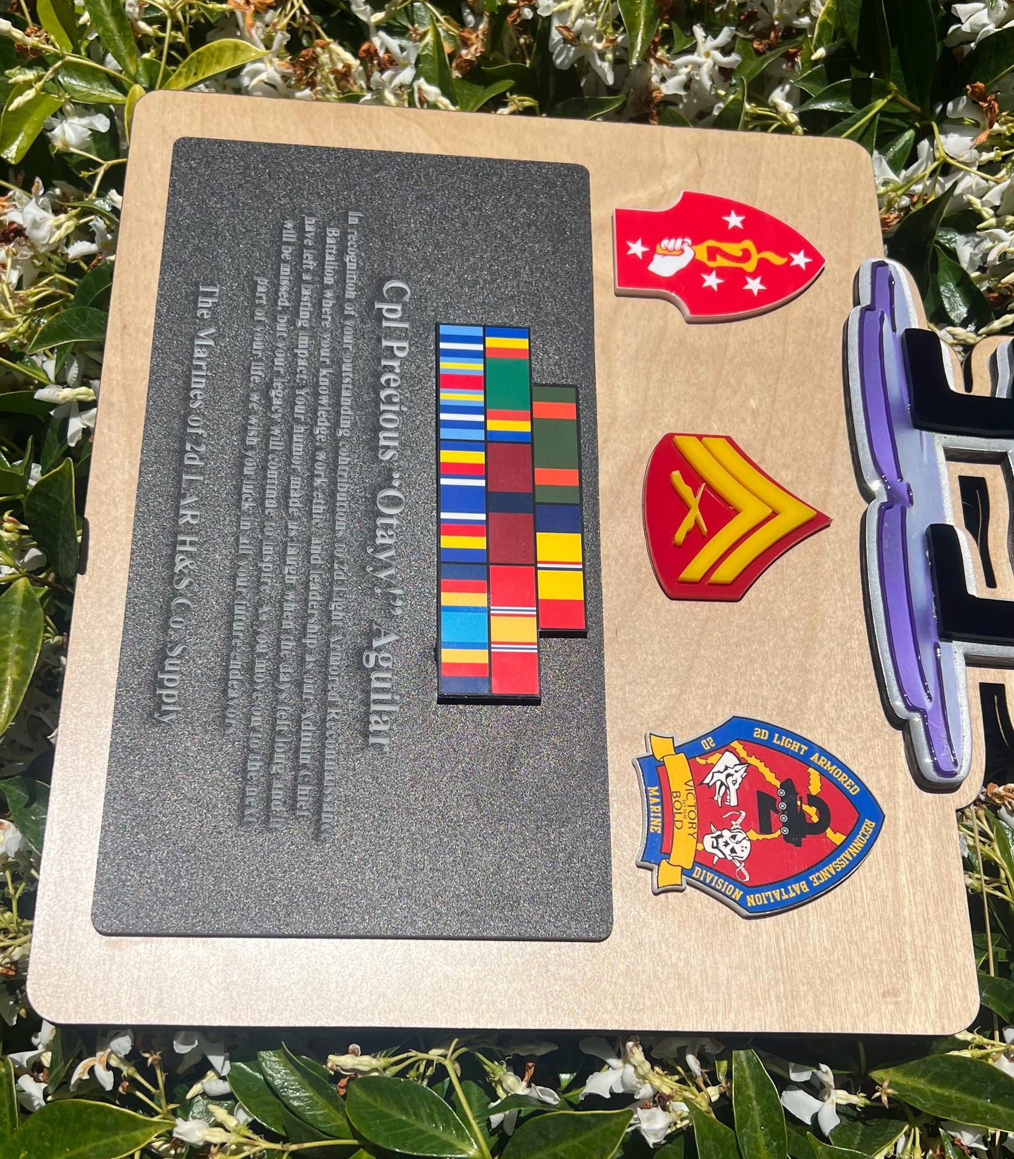 Custom Plaque Order