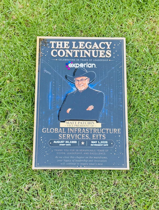 Retirement plaque personalized, retirement plaque custom, Retirement plaque for men, retirement plaque for women, Retirement awards plaque