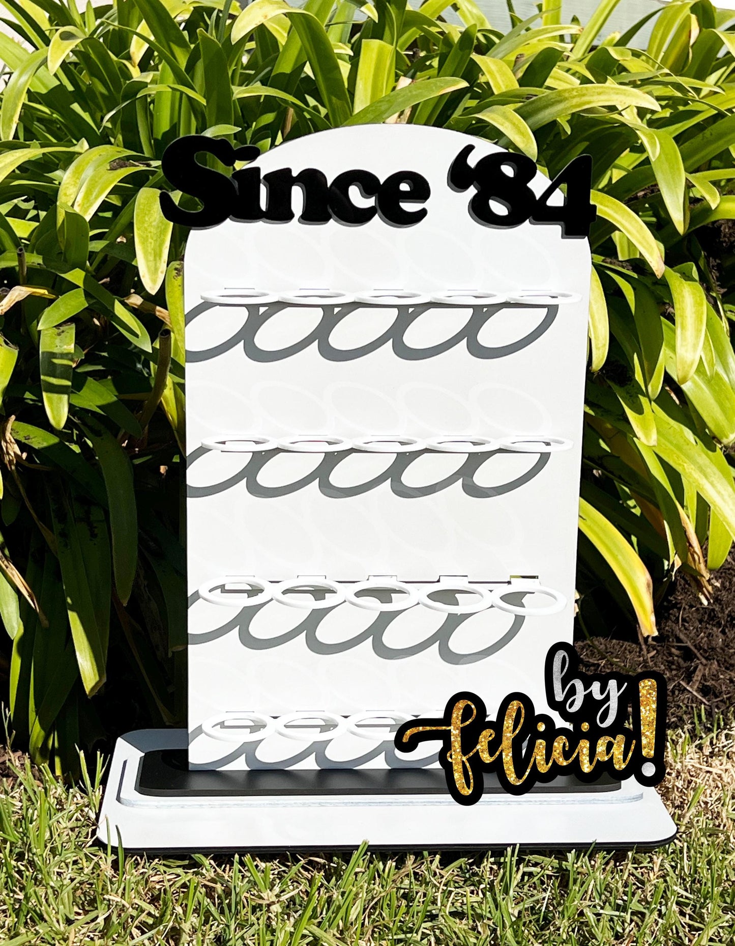 Shot Glass Display, Shot Glass Holder, Wedding Shot Glass Board, Shot Glass Stand, Personalized shot glass stand, Party shot glass stand