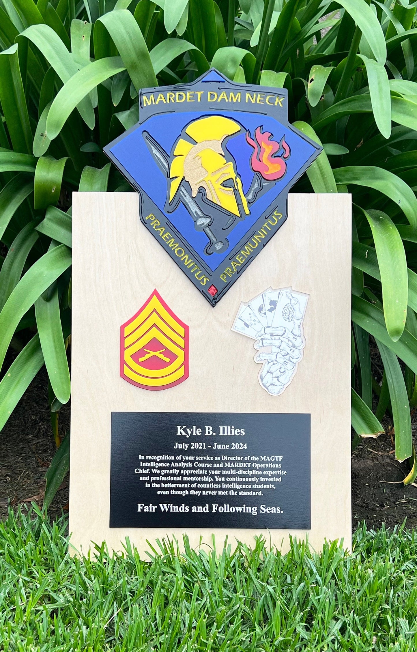 Custom Plaque Order