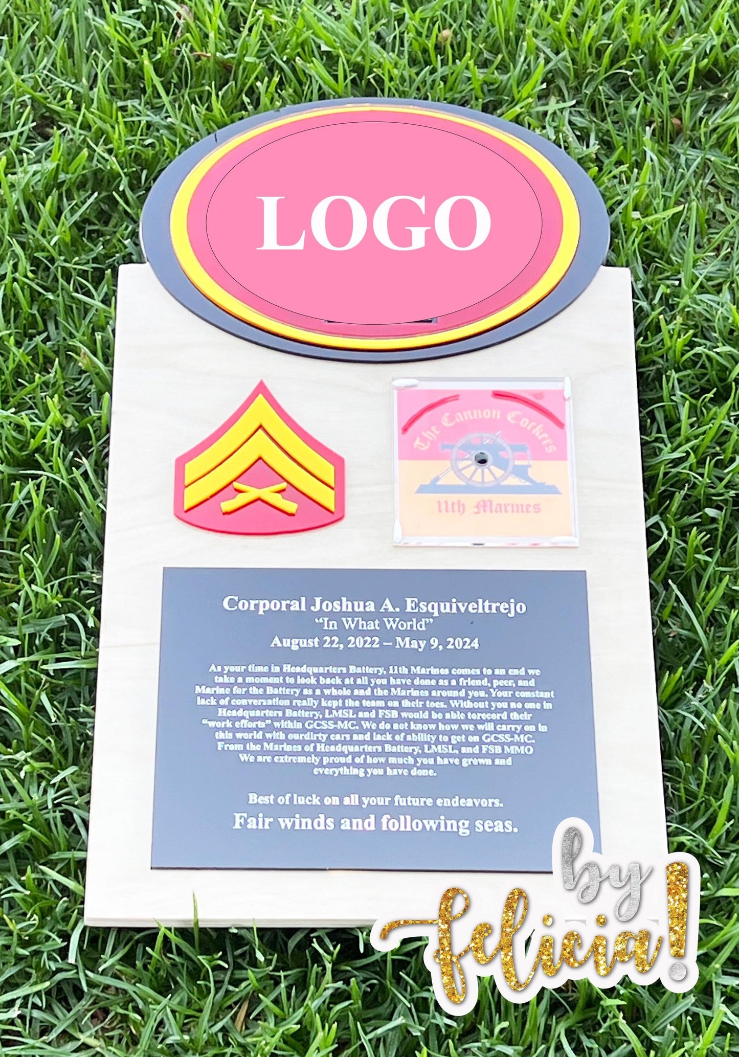 Marine corps plaques, Marine Corps retirement gift,  marine corps gift, USMC plaque, Marine retirement, Marine retired, USMC License #286-23