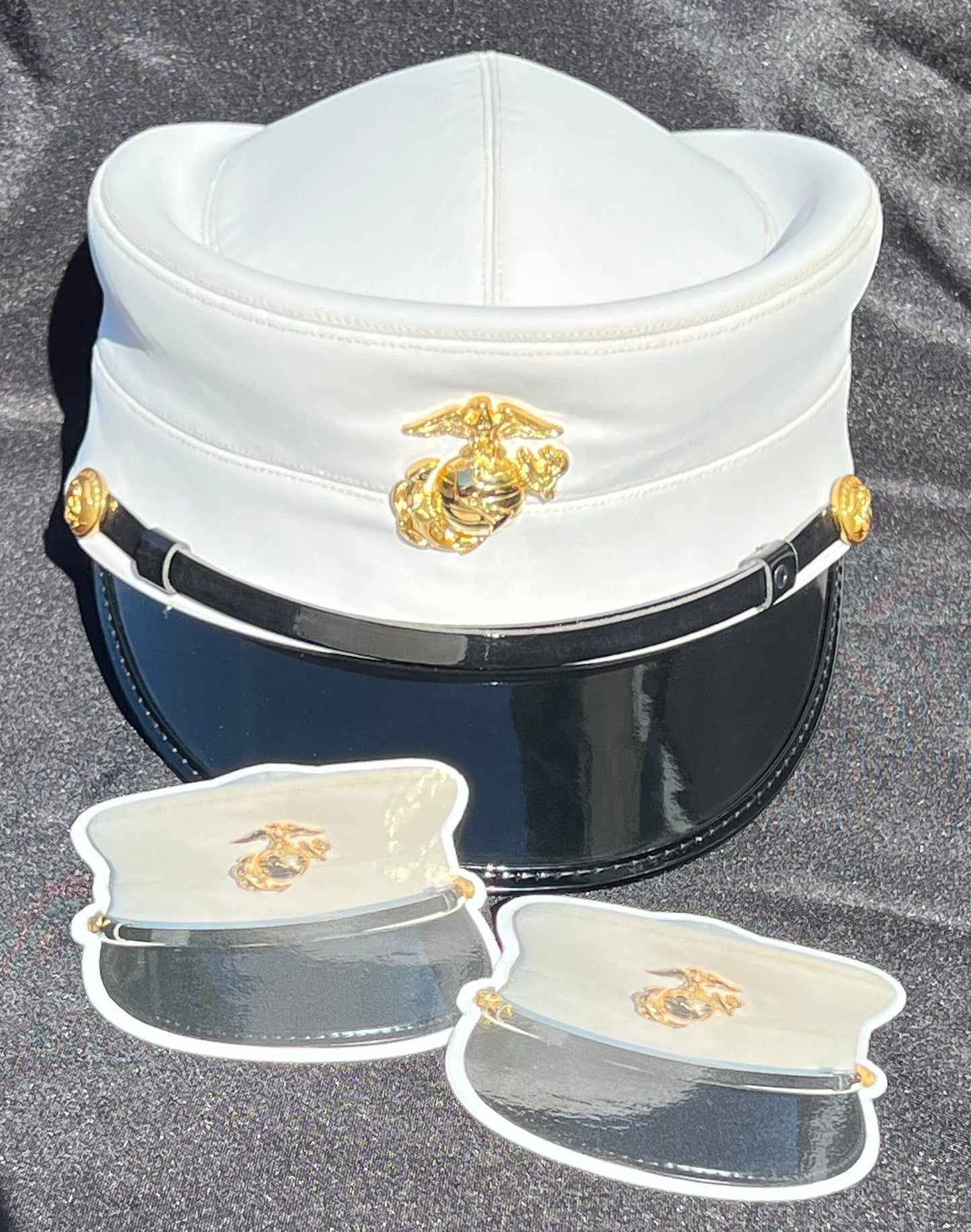 Woman Marine Bucket Cover, USMC Sticker, Women Marine Veteran, Military Stickers, USMC License #286-23