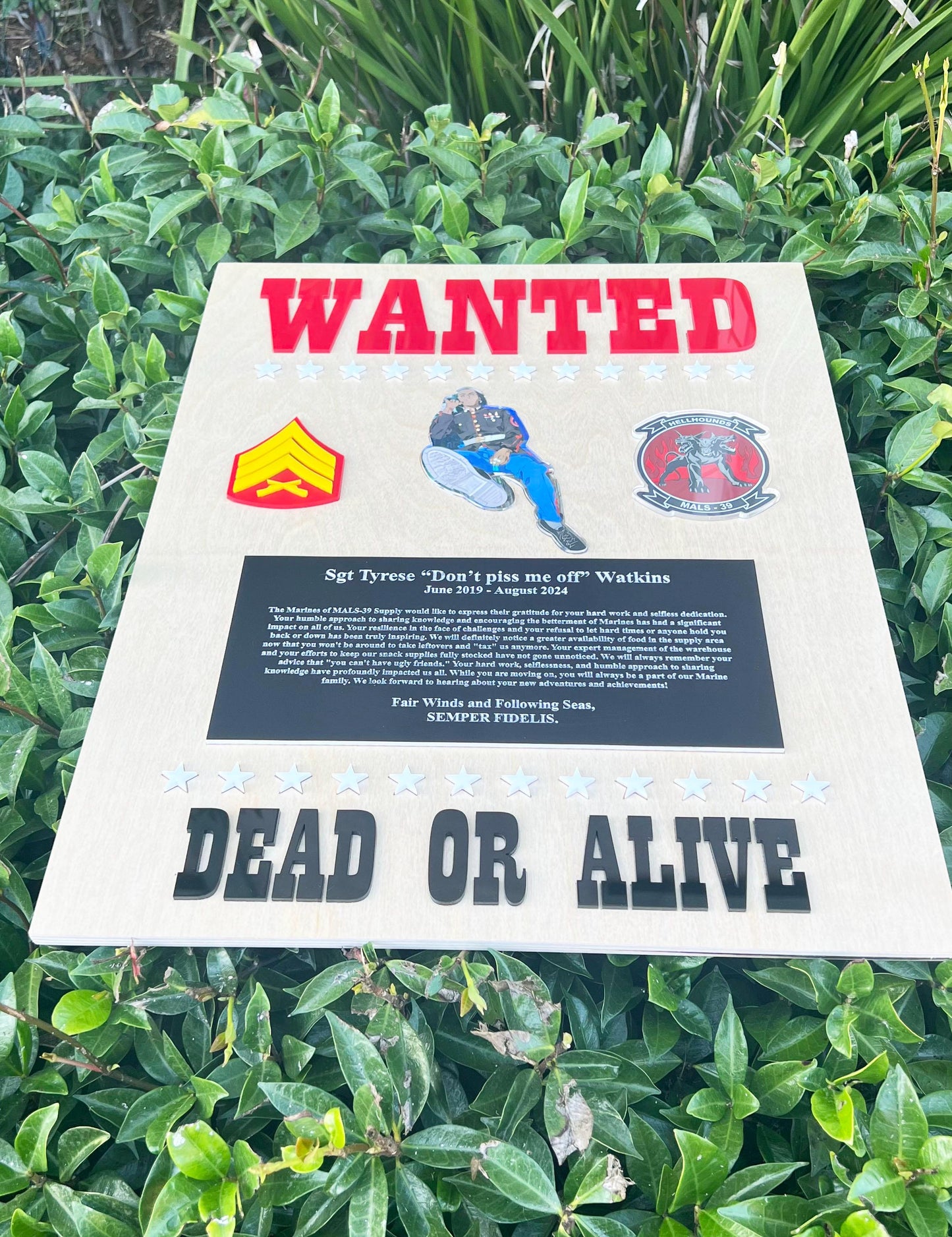 Marine corps plaques, Marine Corps retirement gift,  marine corps gift, USMC plaque, Marine retirement, Marine retired, USMC License #286-23