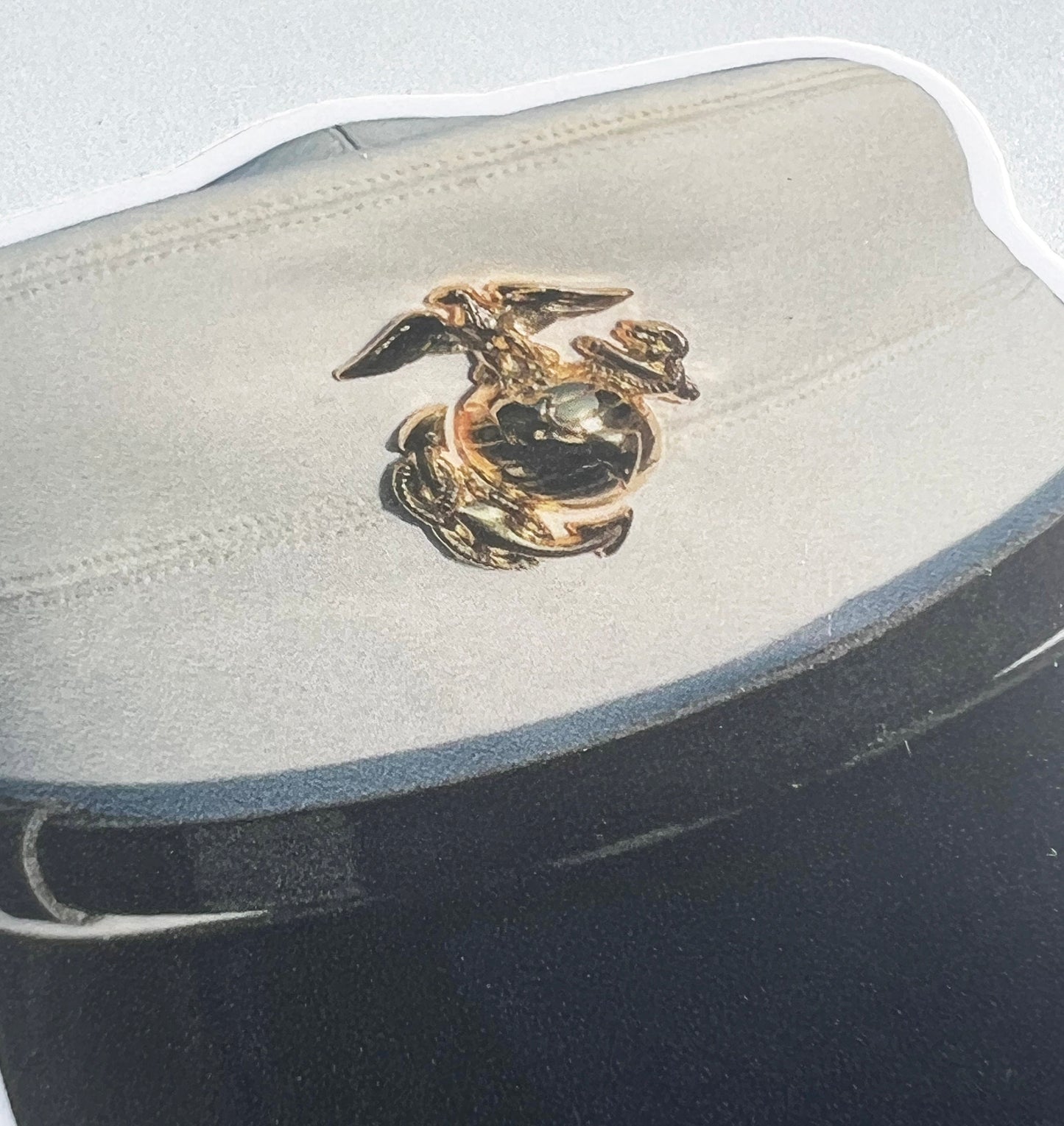 Woman Marine Bucket Cover, USMC Sticker, Women Marine Veteran, Military Stickers, USMC License #286-23