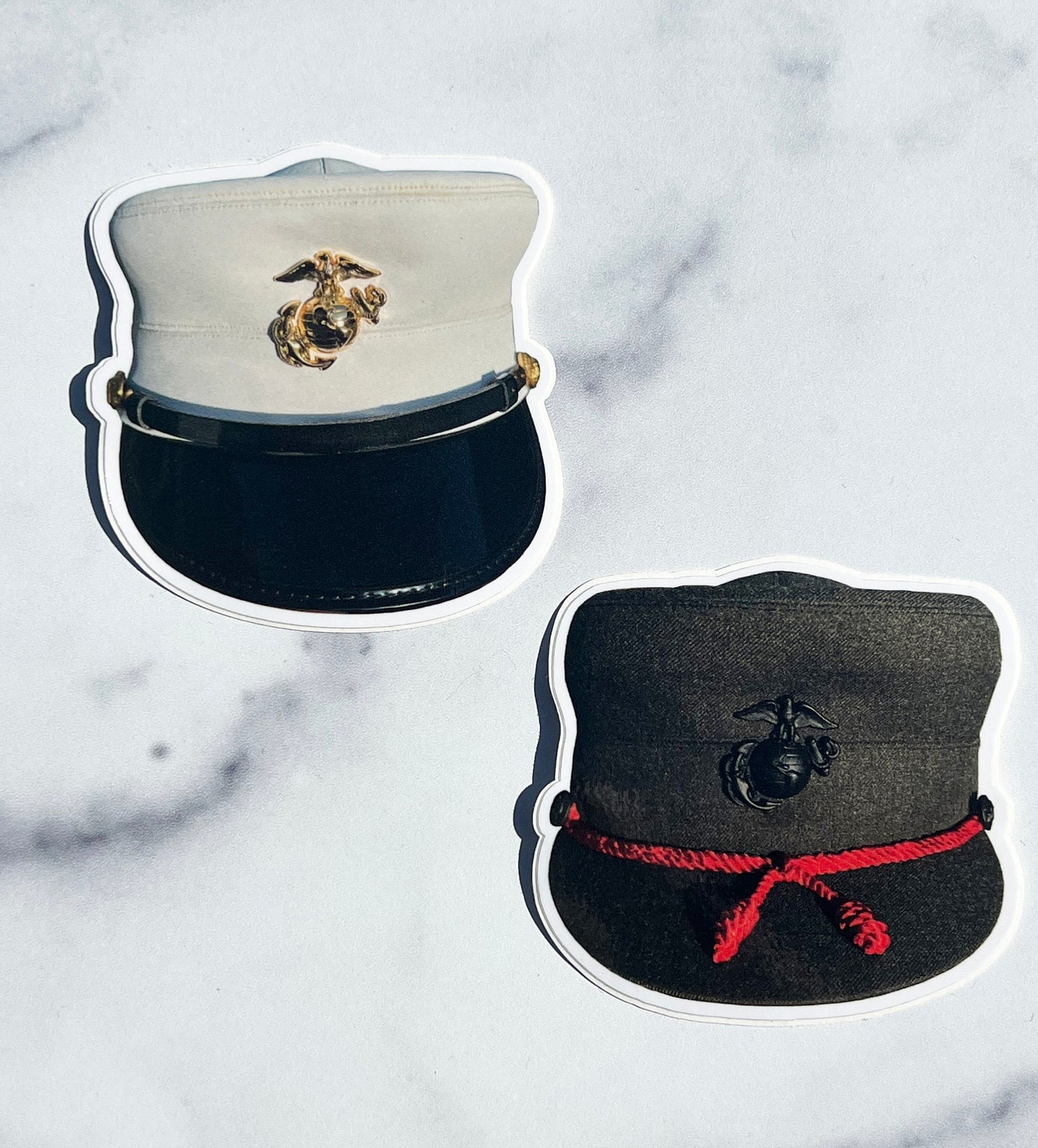 Women Marine Bucket Cover Sticker - USMC Veteran Decal