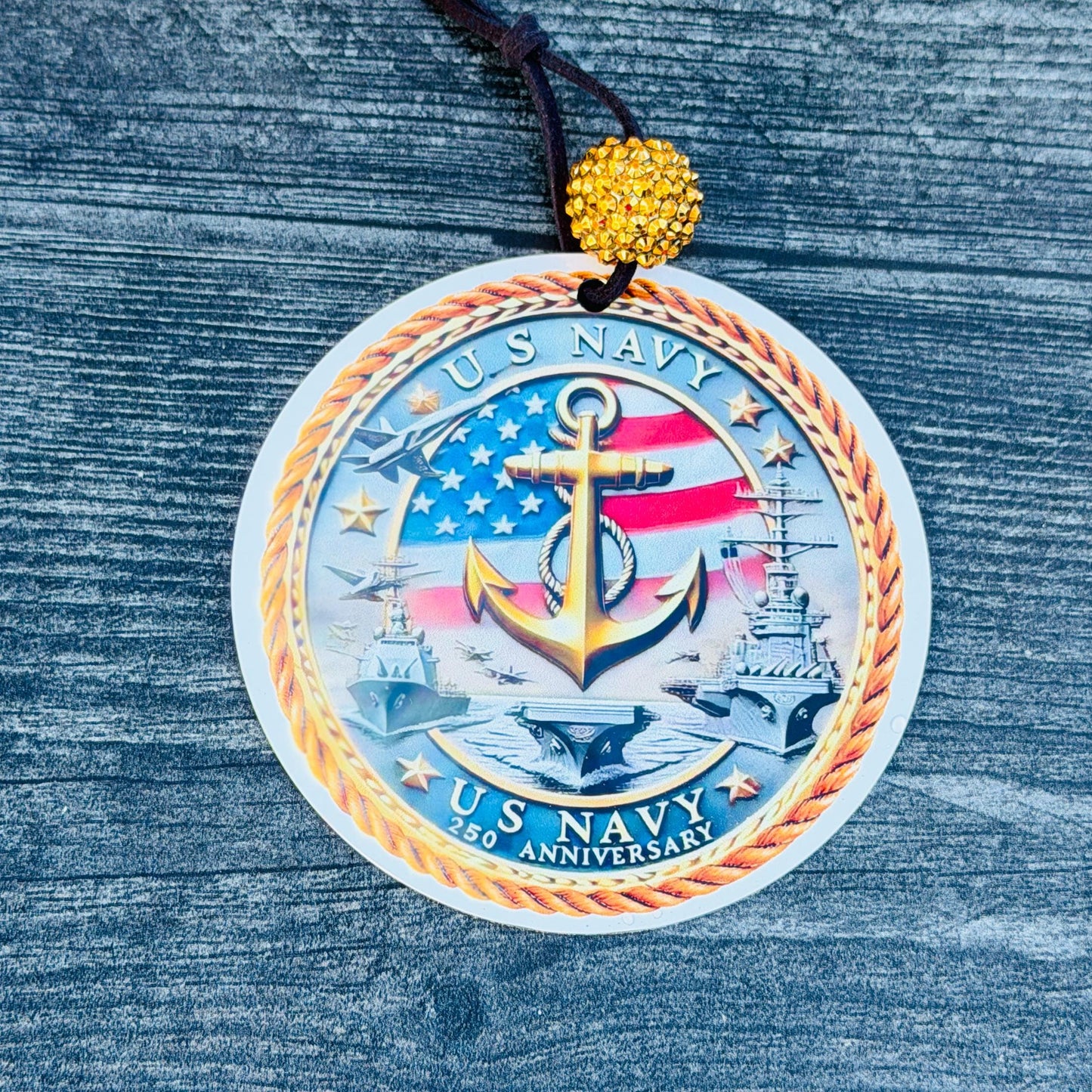 250th Anniversary ornament, 250th Marine Corps ornament, USMC Ornament, Marine Corps Gifts, USMC Gifts, Military Ornament, USMC Lic #286-23