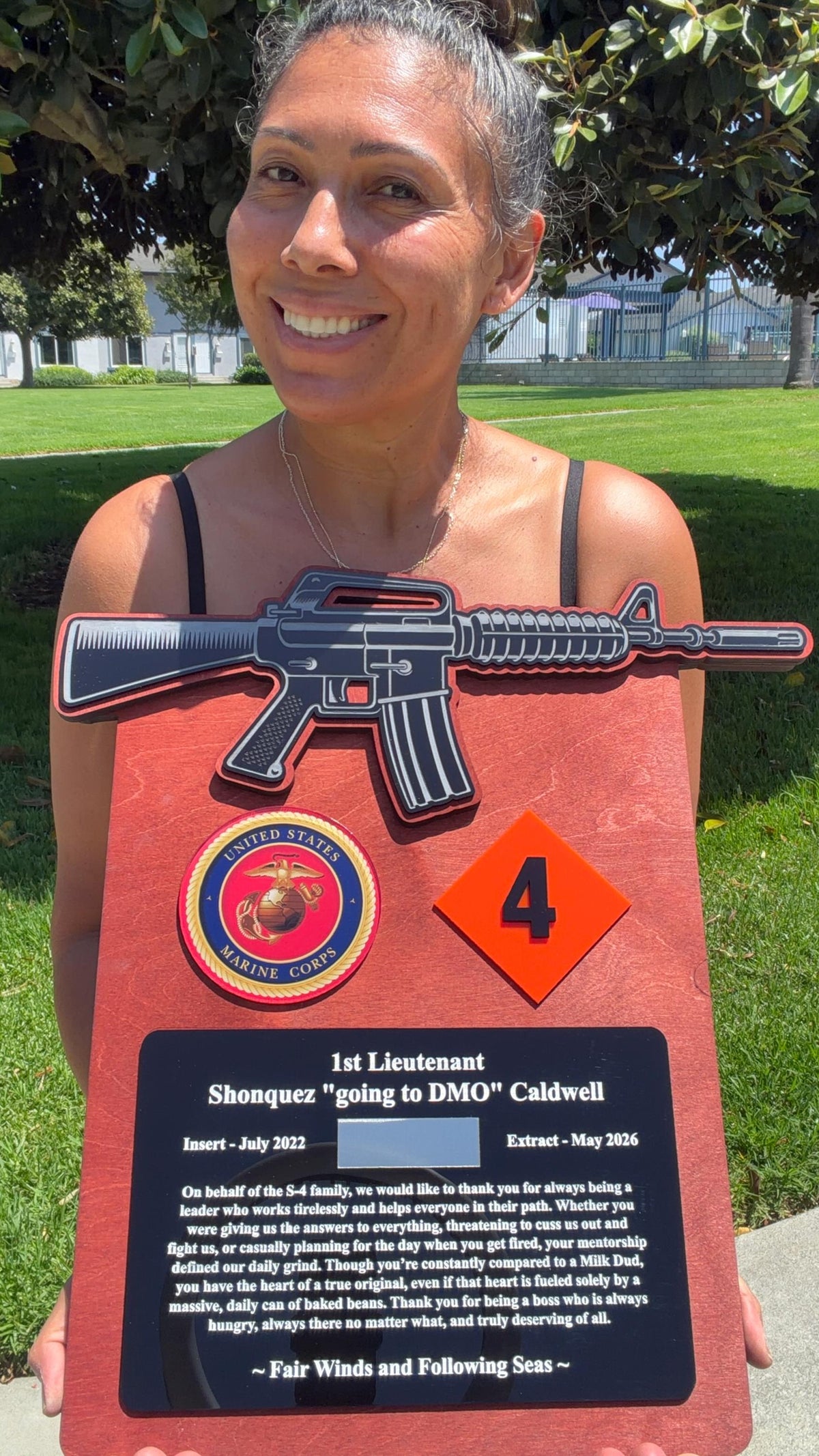 Custom Plaque Order