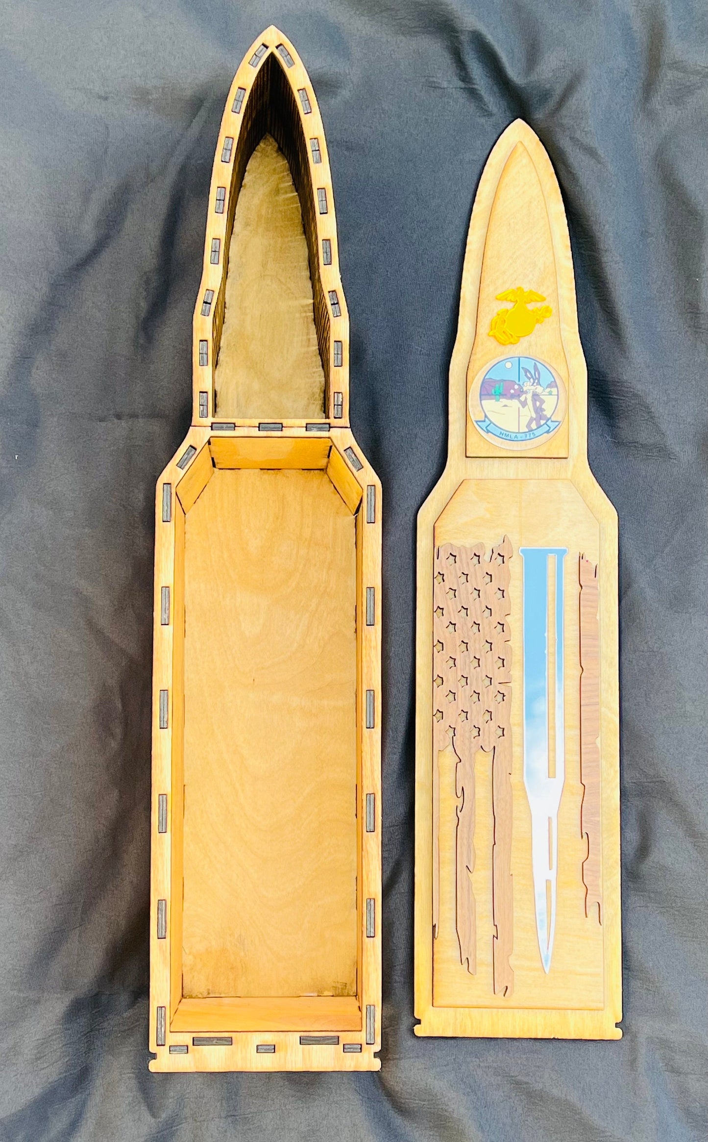 Bullet Liquor Box | Marine Corps Gifts | Navy Gifts | Army Gifts | Air Force Gifts | Coast Guard Gift | Military Gifts