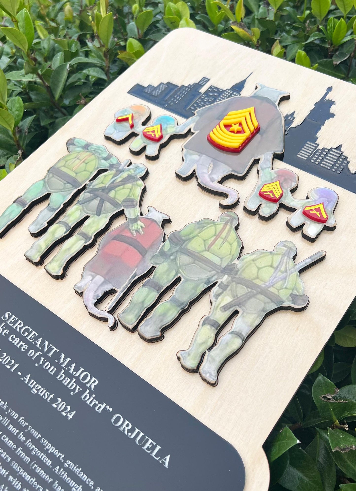 Custom Plaque Order