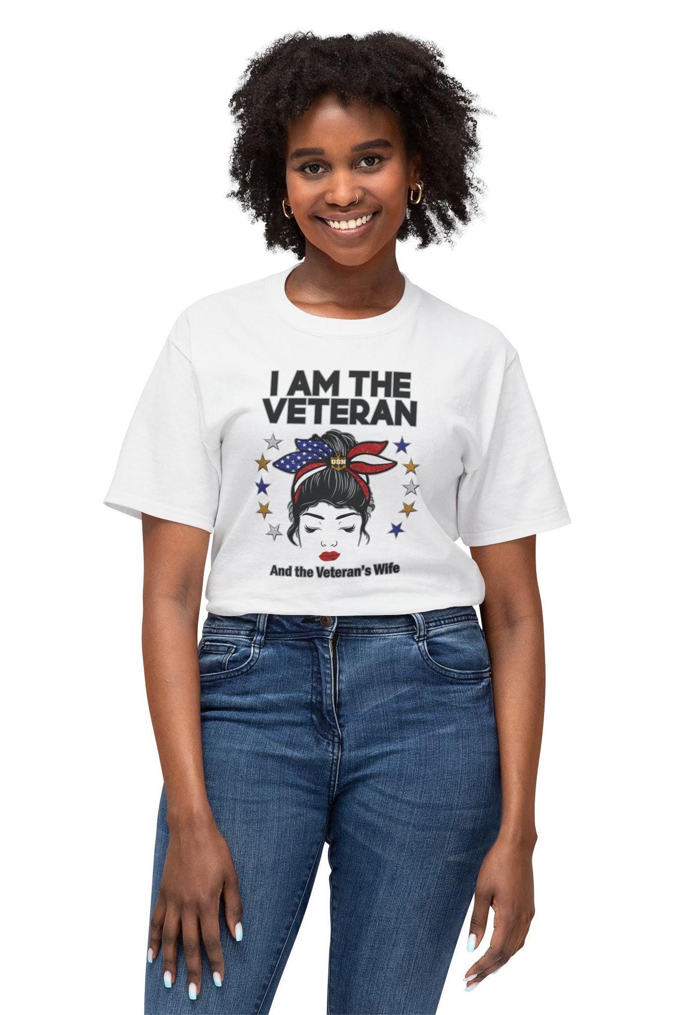 Navy Proud Female Veteran shirt, Female Veteran shirt, Navy Veteran shirt, Retired Navy shirts for women, Unisex HD Cotton T-shirt