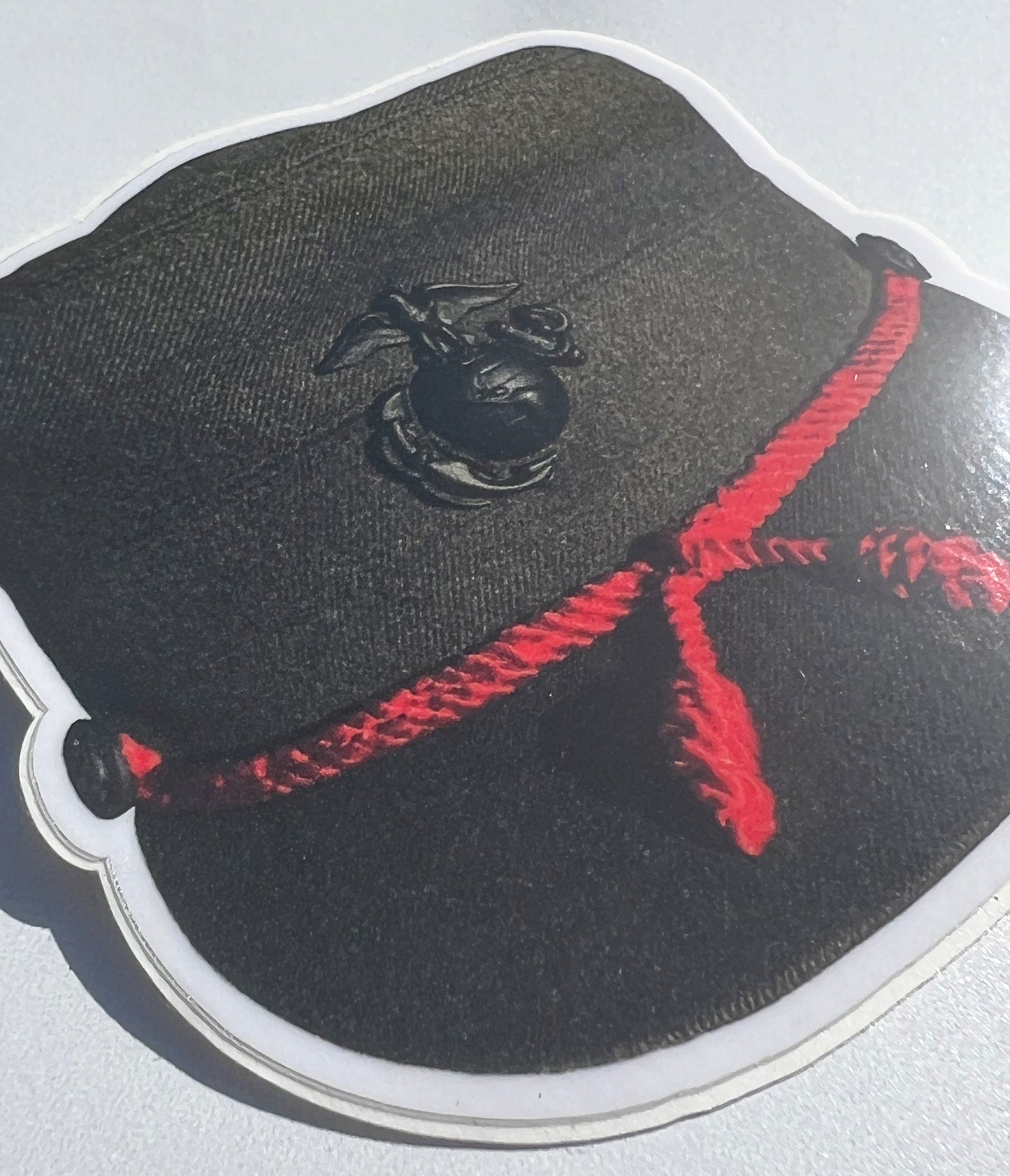 Women Marine Bucket Cover Sticker - USMC Veteran Decal