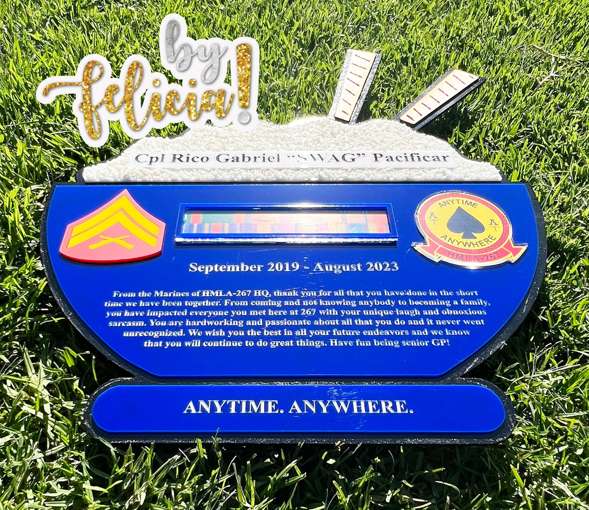 Custom Plaque Order