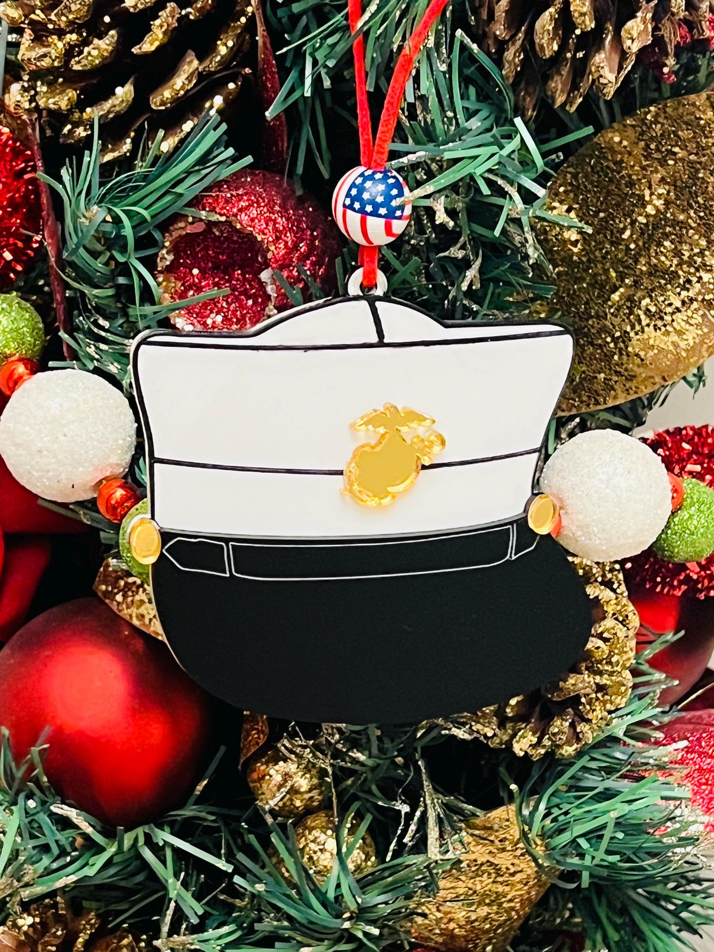 Marine Corps Ornament | Marines Dress Blues | USMC Ornament | Marine Corps Gifts | USMC Gifts | UsMC Hobbyist LICENSE #21175