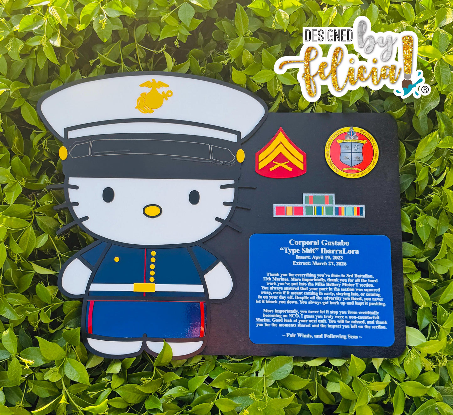 Custom Plaque Order