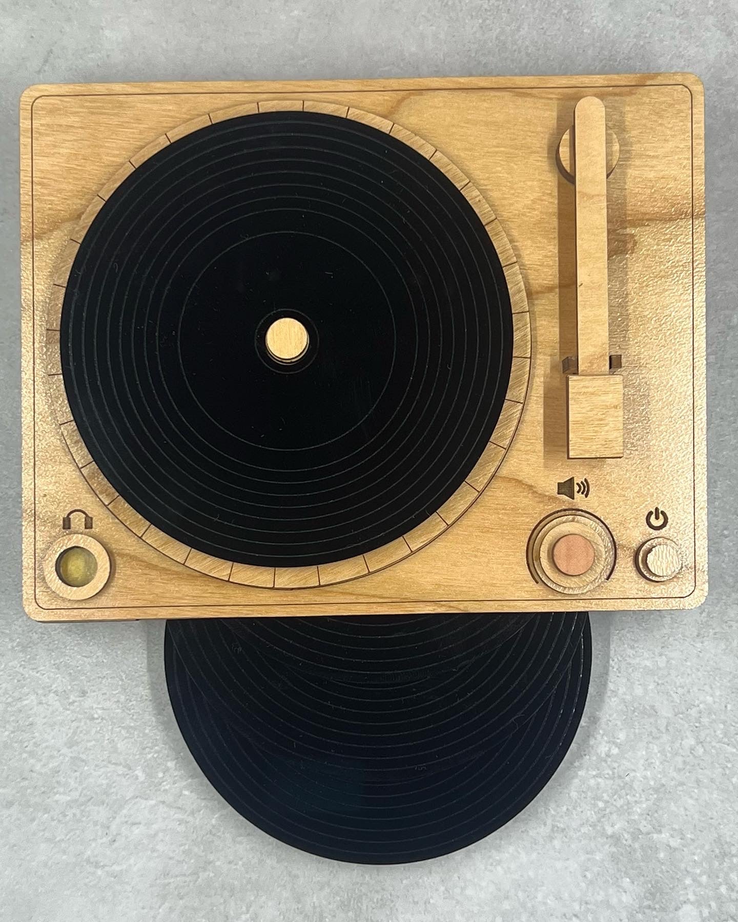 RETRO | Record Player Coaster Set | Records | Record Holder | Turntable | Vinyl | Old School | Oldies but Goodies