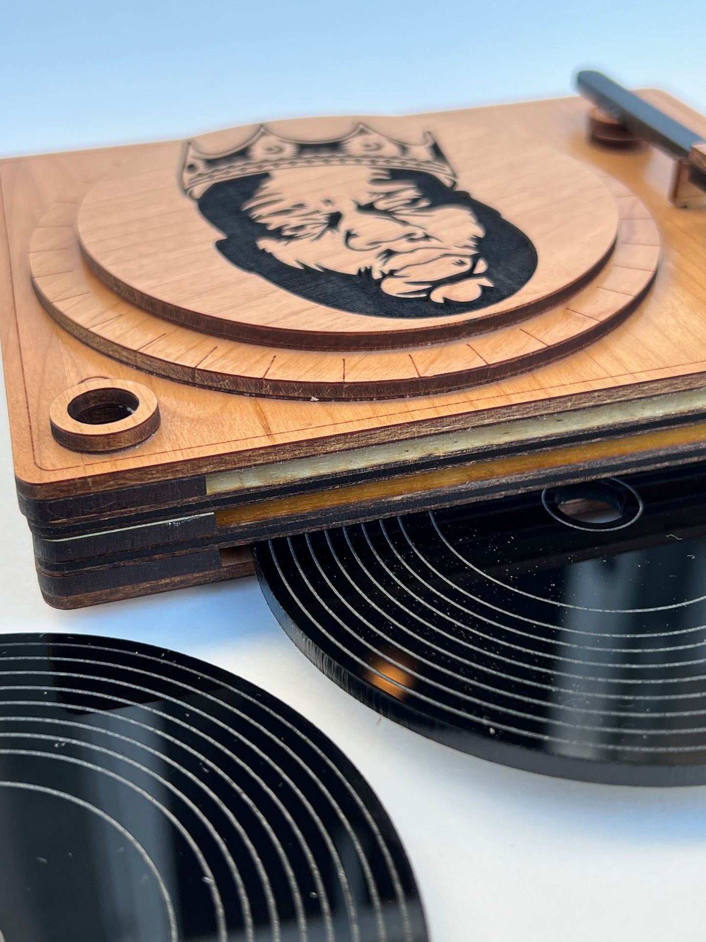 RETRO | Record Player Coaster Set | Records | Record Holder | Turntable | Vinyl | Old School | Oldies but Goodies