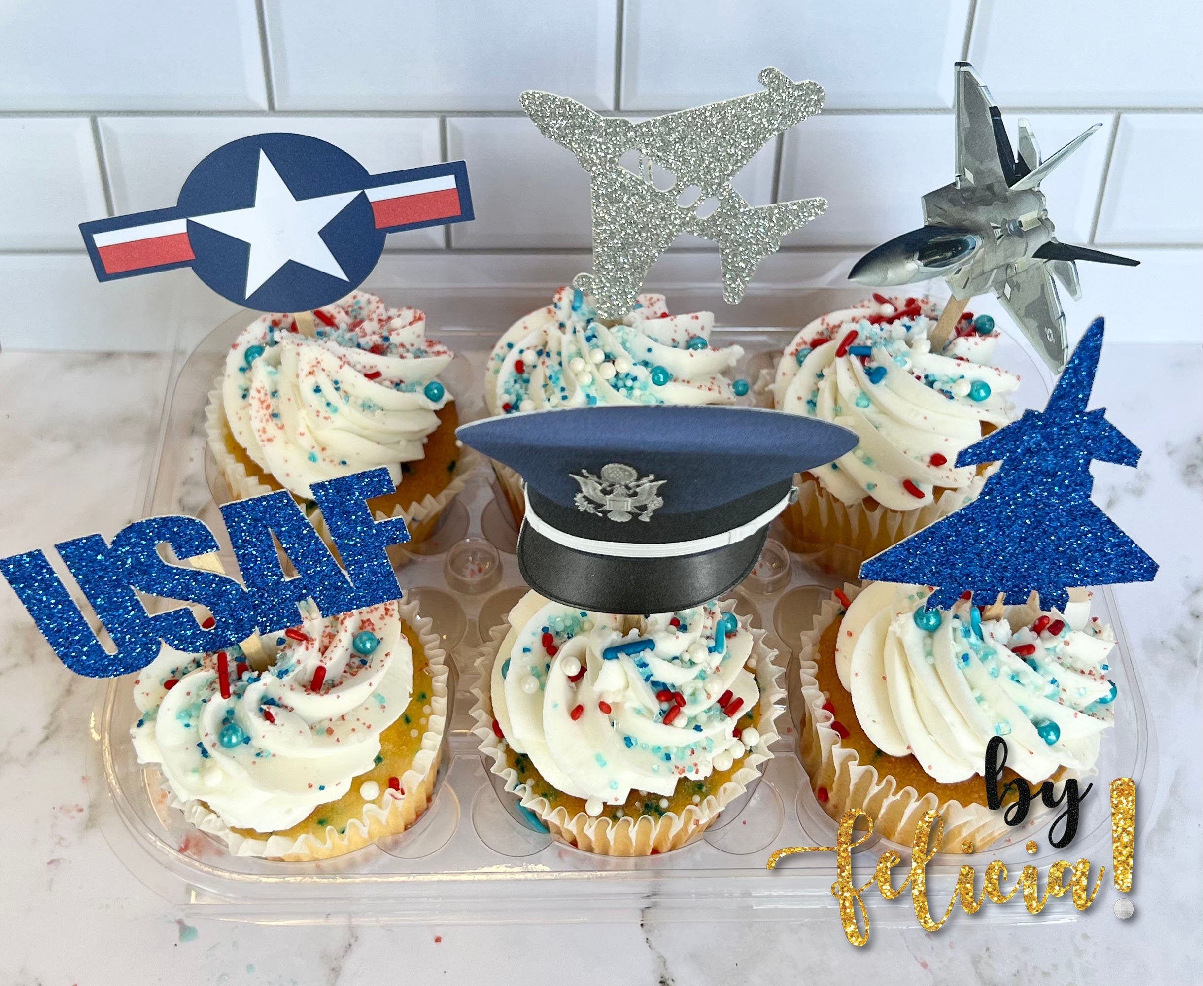 Edible Image Cake-US Air Force-8431 - Aggie's Bakery & Cake Shop