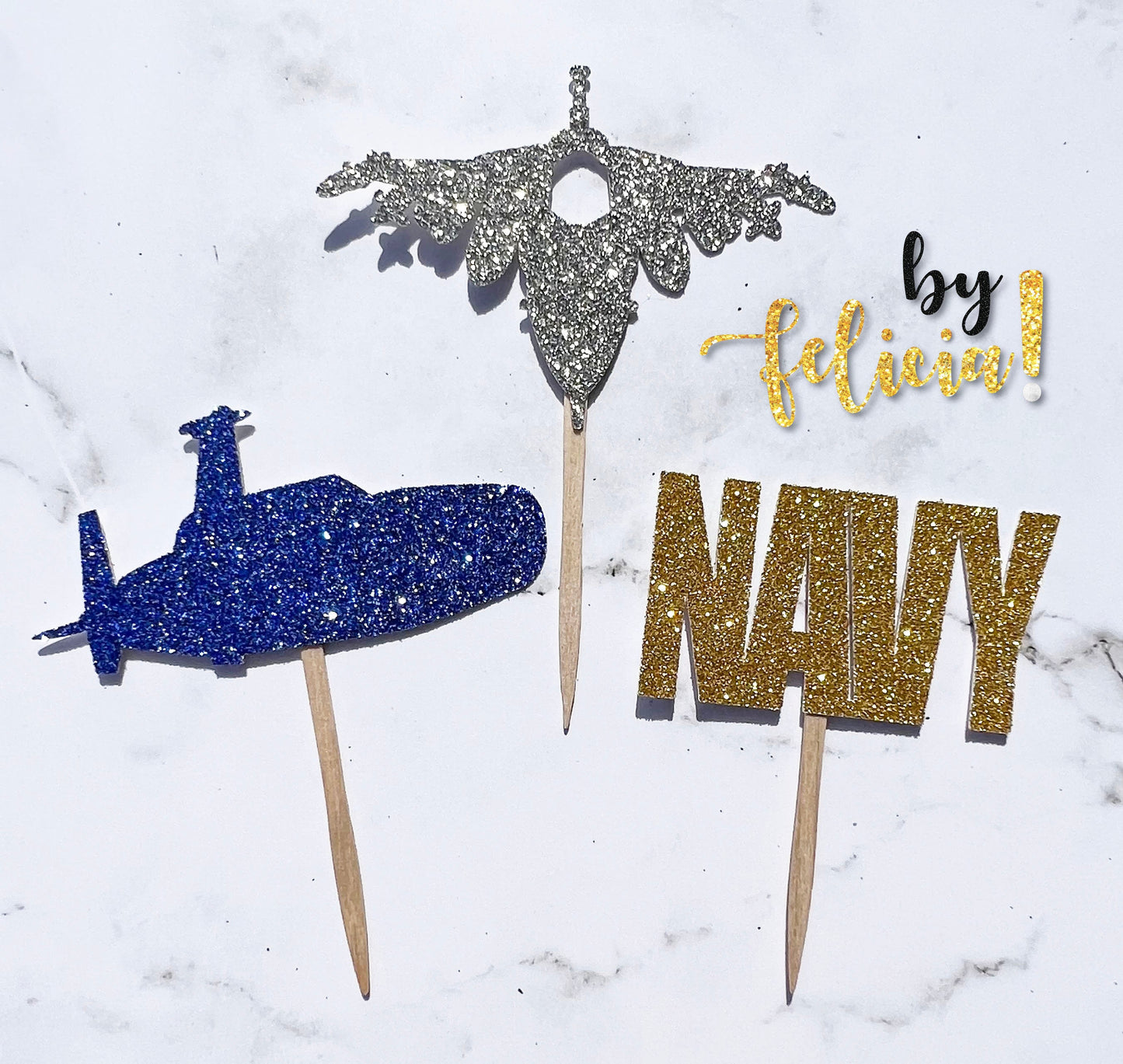 Navy Cupcake Topper | Navy Party Decoration | USN Cupcake Toppers | Navy Party Supplies | USN Party Supplies