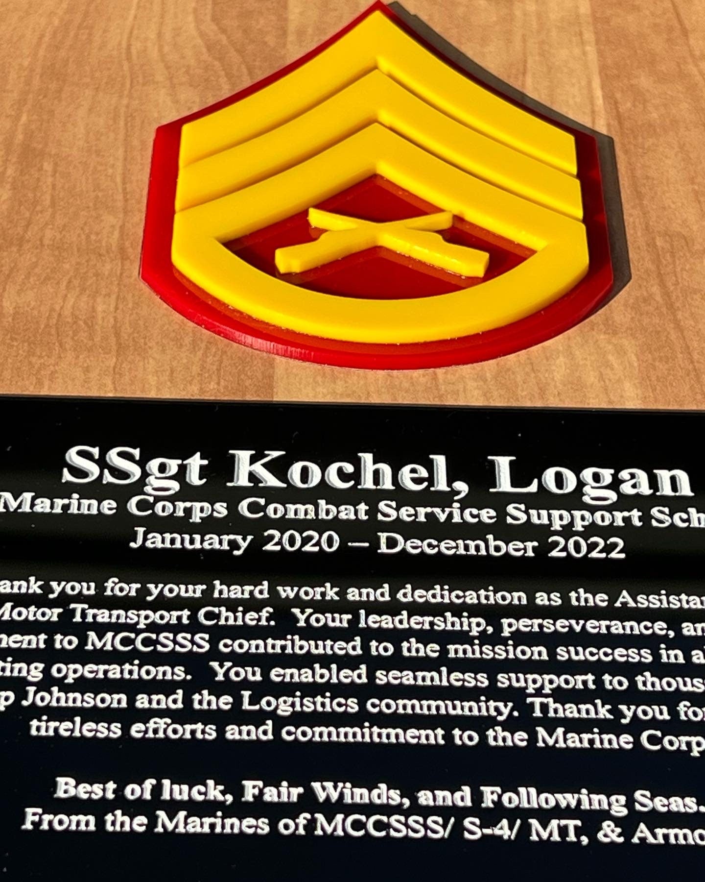 Marine Corps plaque, Marine Corps retirement gift, Marine Corps retire ...